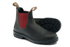 Blundstone #2500 Brown Leather with Crimson Elastic
