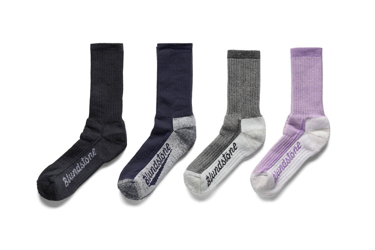 Blundstone Mid-Weight Merino Wool Socks Black/Grey