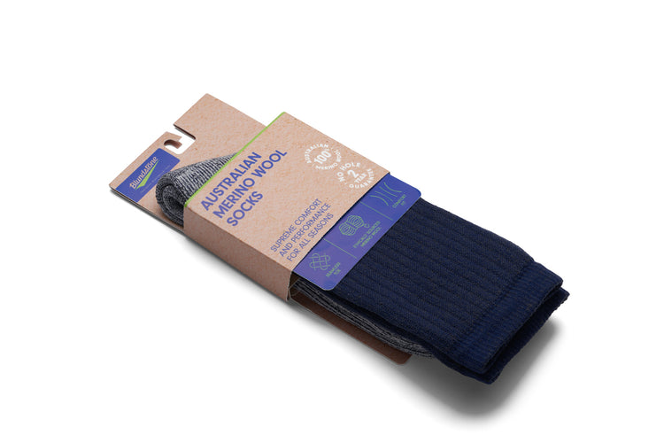 Blundstone Mid-Weight Merino Wool Socks Navy